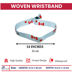 Woven Wristband – Flag Canadian Army – Canadá – P1464