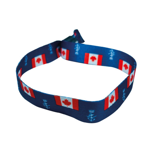 Woven Wristband – Flag Canadian Forces Auxiliary Jack – Canada – P1471