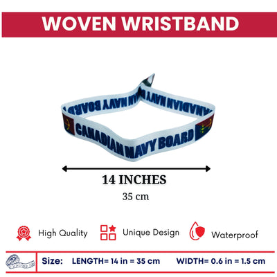 Woven Wristband - Flag Canadian Navy Board - Canadá - P1460
