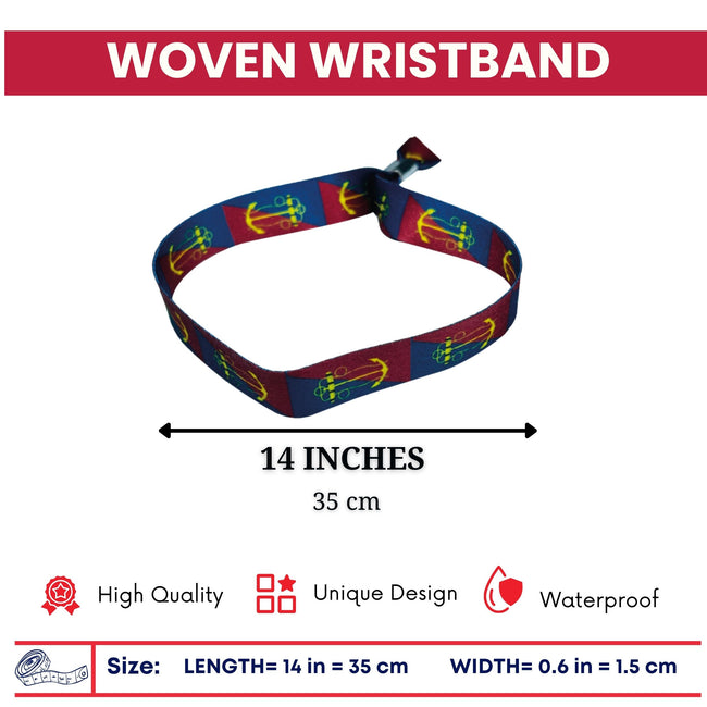 Woven Wristband – Flag Canadian Navy Board – Canadá – P1457