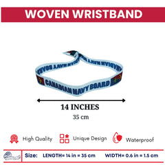 Woven Wristband – Flag Canadian Navy Board – Canadá – P1459