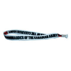 Woven Wristband – Flag Commander Of The Canadian Army – Canadá – P1461