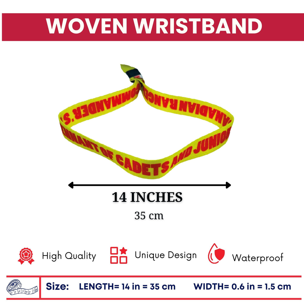 Woven Wristband – Flag Commander Spennant Of Cadets And Junior Canadian Rangers – Canadá – P1440