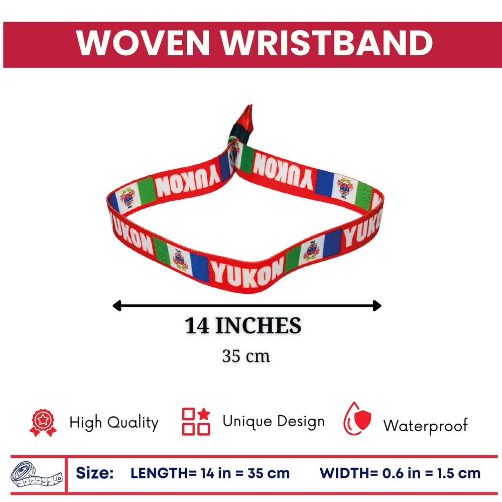 Woven Wristband - Flag of Yukon - Canadá – P2508