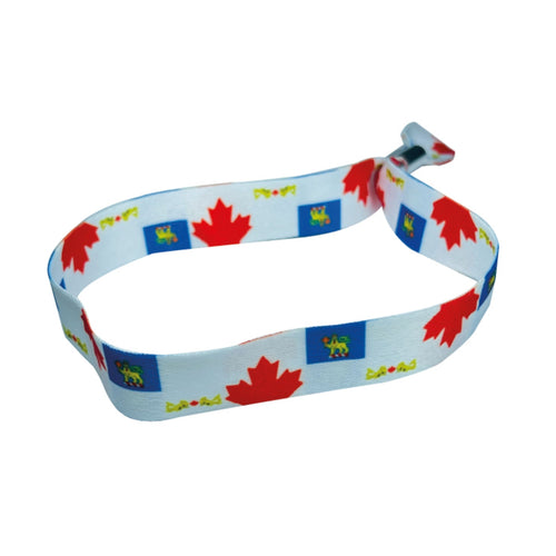 Woven Wristband – Flag Honorary Commissioner – Canada – P1462
