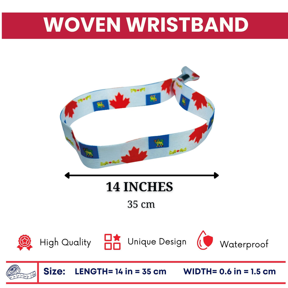 Woven Wristband – Flag Honorary Commissioner – Canadá – P1462