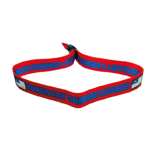 Woven Wristband – Flag Honorary Commissioner – Canada – P1463