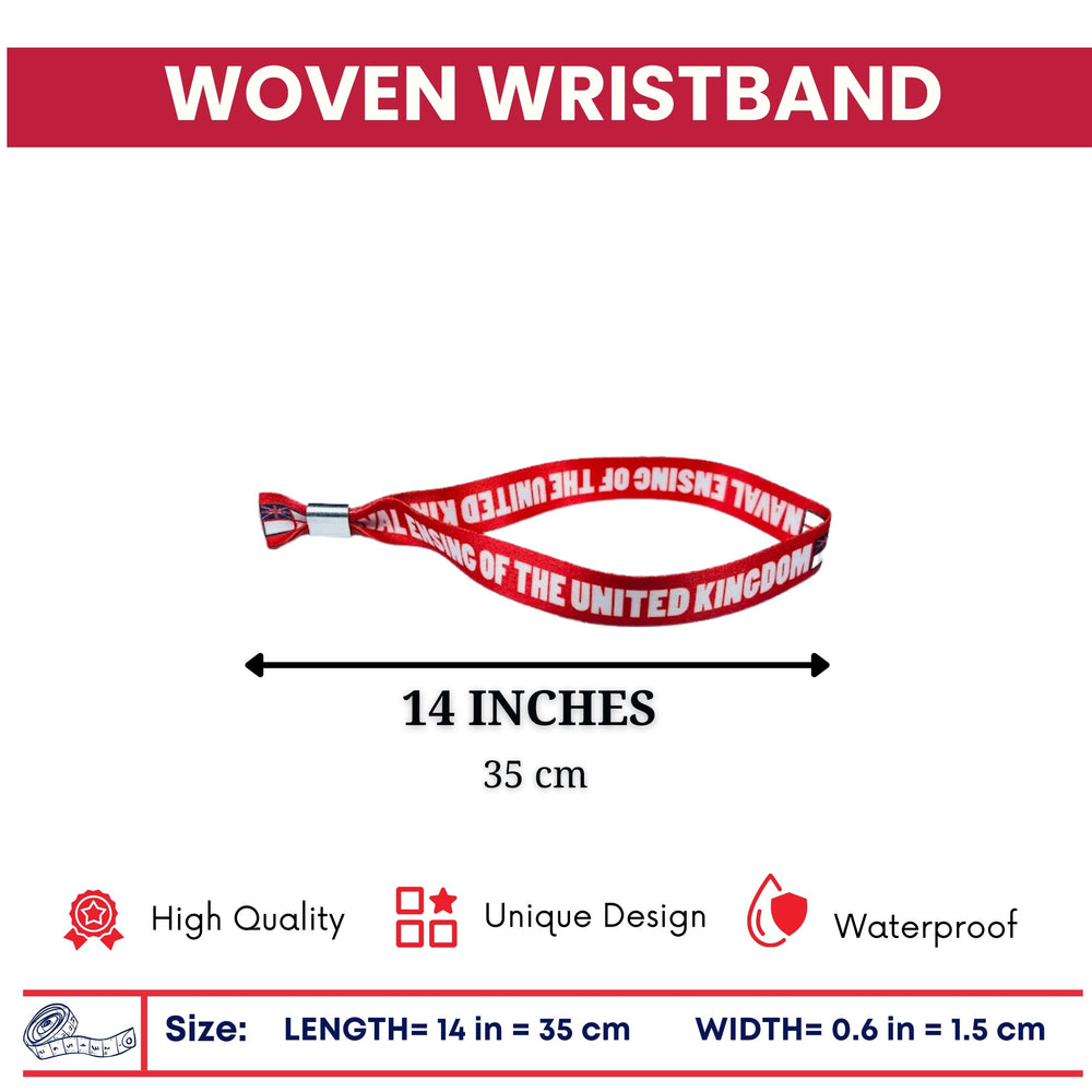 Woven Wristband - Flag Naval Ensing of The United Kingdom - Canadá - P1487