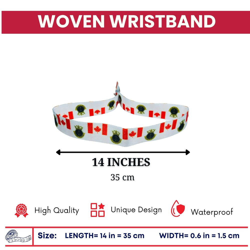 Woven Wristband - Flag Navy League of Canadá - P1475