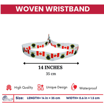 Woven Wristband - Flag Navy League of Canadá - P1475