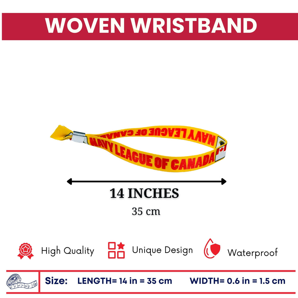 Woven Wristband - Flag Navy League of Canadá - P1476