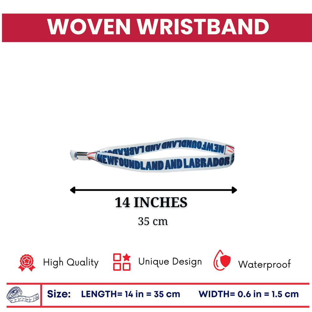 Woven Wristband – Flag Of Newfoundland And Labrador – Canadá – P2532