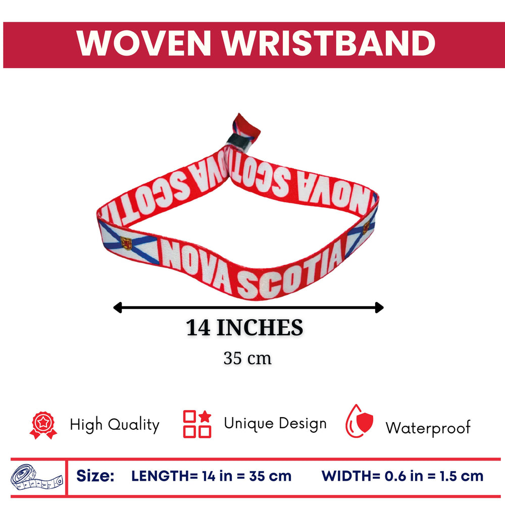 Woven Wristband – Flag Of Nova Scotia – Canadá – P2530