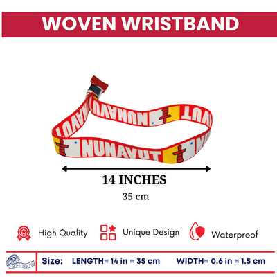 Woven Wristband – Flag Of Nunavut – Canadá – P2527