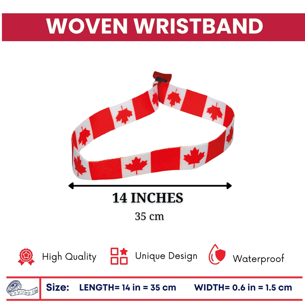 Woven Wristband – Flag Of Canadá – P2536