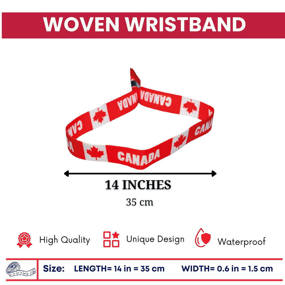 Woven Wristband – Flag Of Canadá – P2537