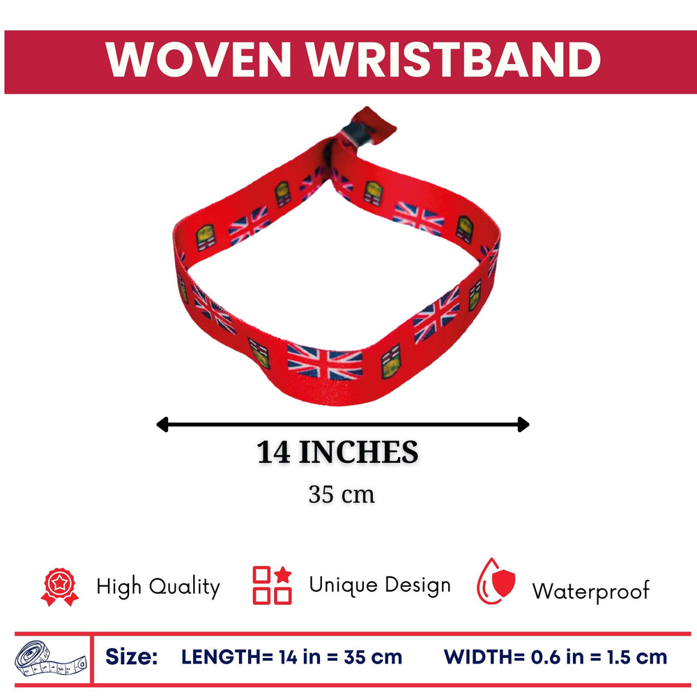 Woven Wristband – Flag Of Manitoba – Canadá – P2546