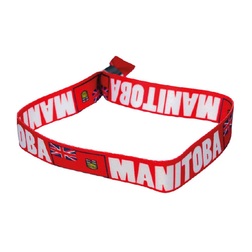 Woven Wristband – Flag Of Manitoba – Canada – P2549