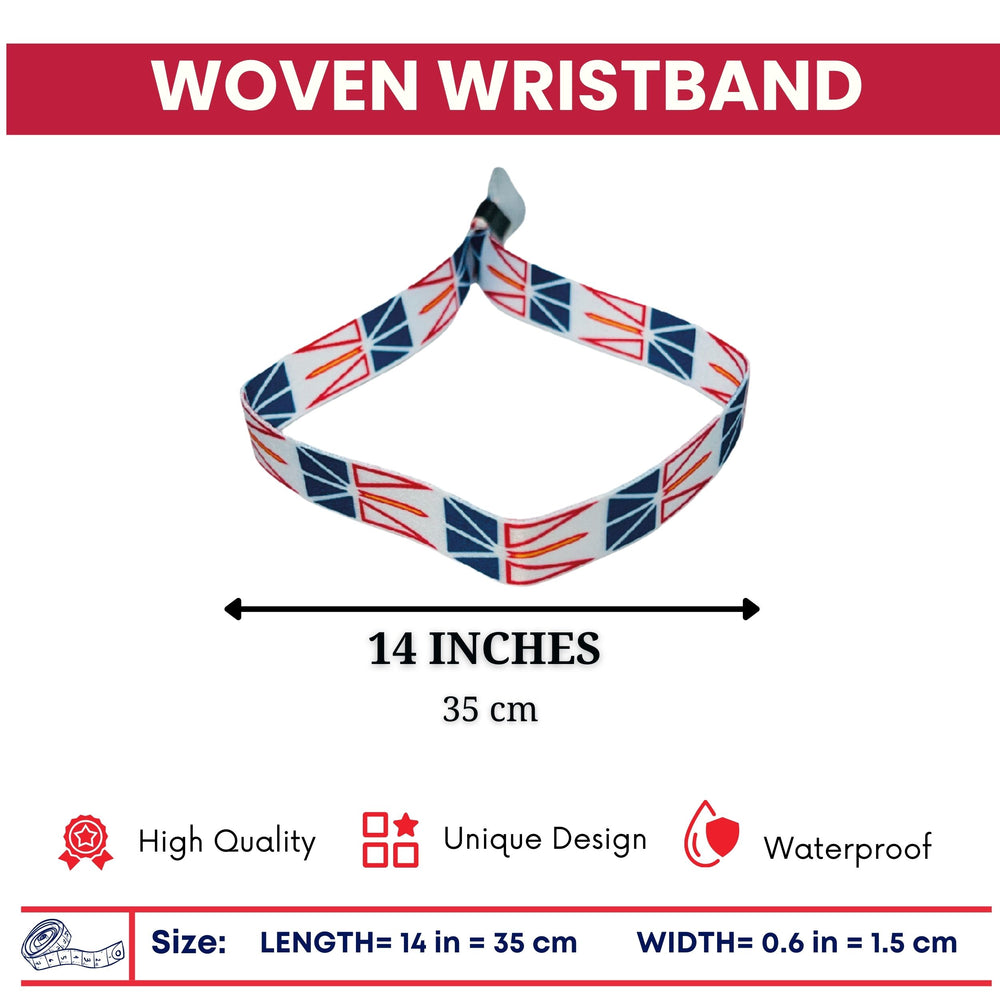 Woven Wristband – Flag Of Newfoundland And Labrador – Canadá – P2531
