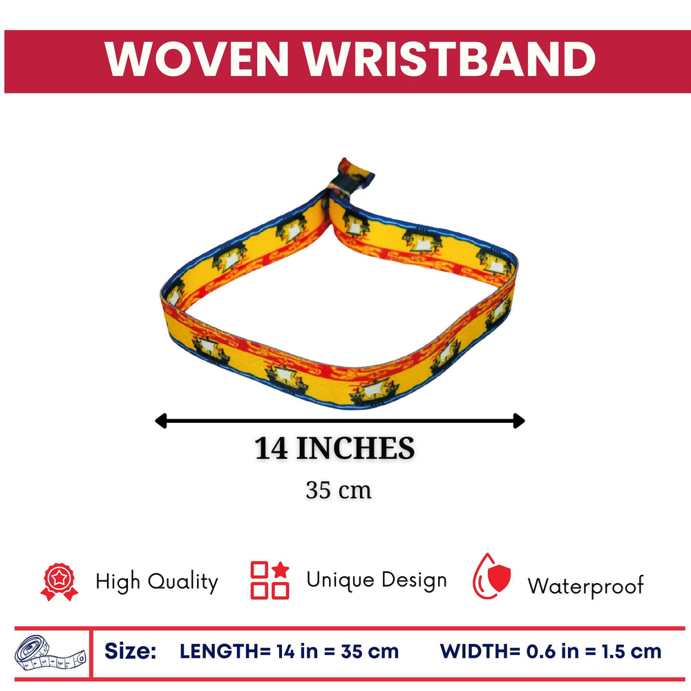 Woven Wristband – Flag Of New Brunswick — Canadá - P2533