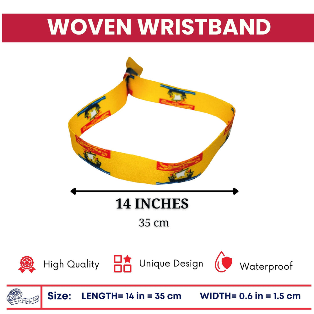 Woven Wristband – Flag Of New Brunswick – Canadá – P2534