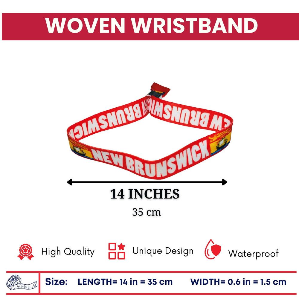 Woven Wristband – Flag Of New Brunswick – Canadá – P2535