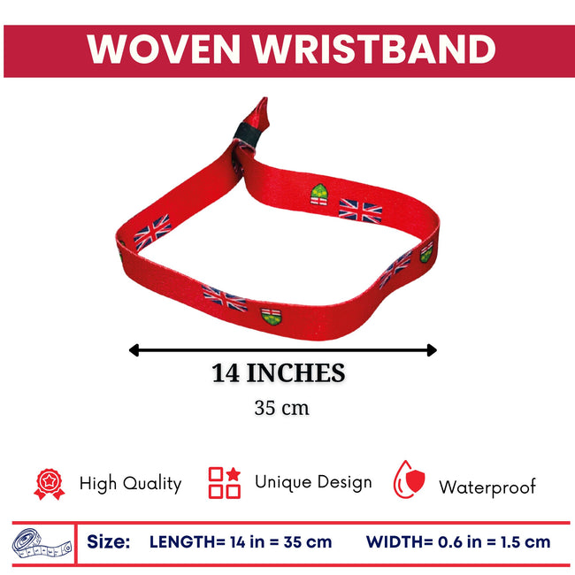Woven Wristband – Flag Of Ontario – Canadá – P2524