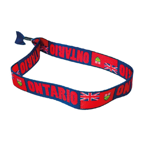 Woven Wristband - Flag of Ontario - Canada - P2525