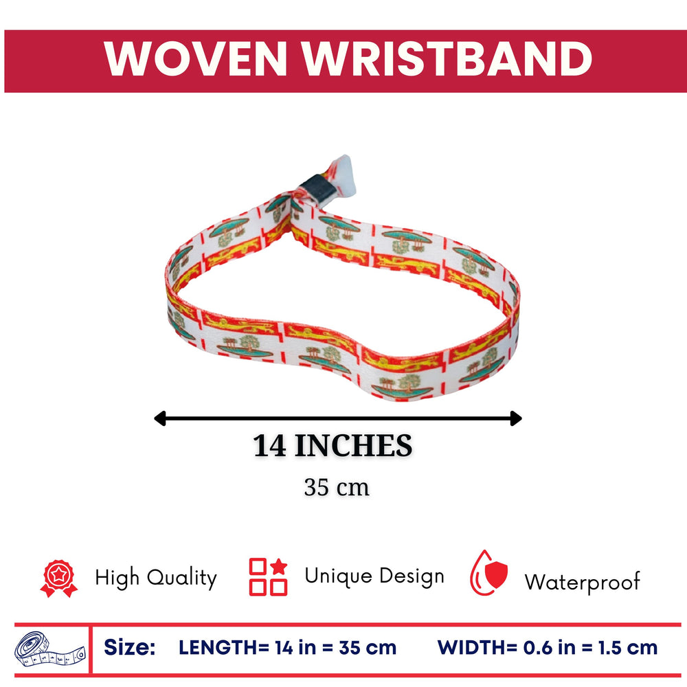 Woven Wristband - Flag of Prince Edward Island - Canadá - P2522