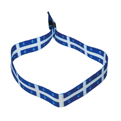 Woven Wristband – Flag Of Quebec – Canada – P2520
