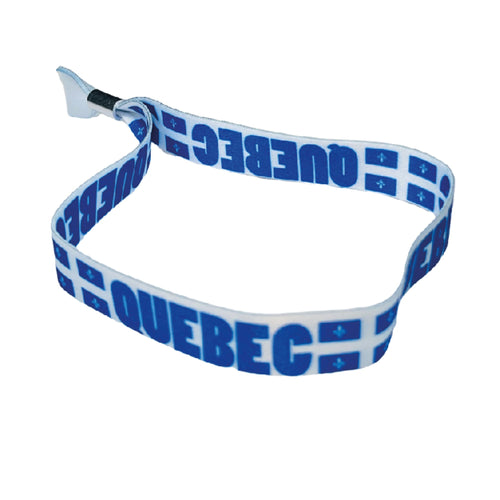 Woven Wristband – Flag Of Quebec – Canada – P2521