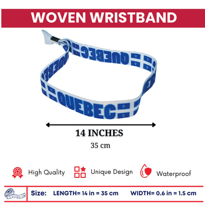 Woven Wristband – Flag Of Quebec – Canadá – P2521