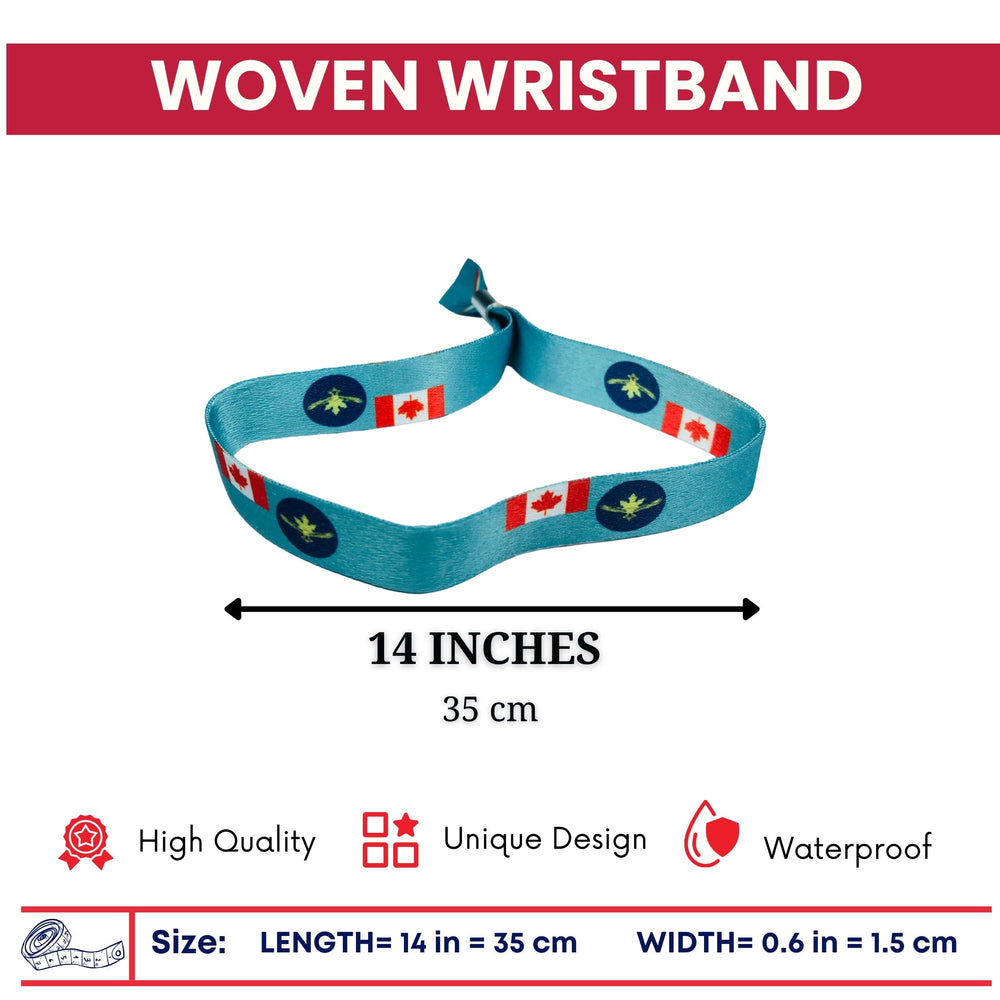 Woven Wristband - Flag Royal Canadian Air Cadets - Canadá - P1477