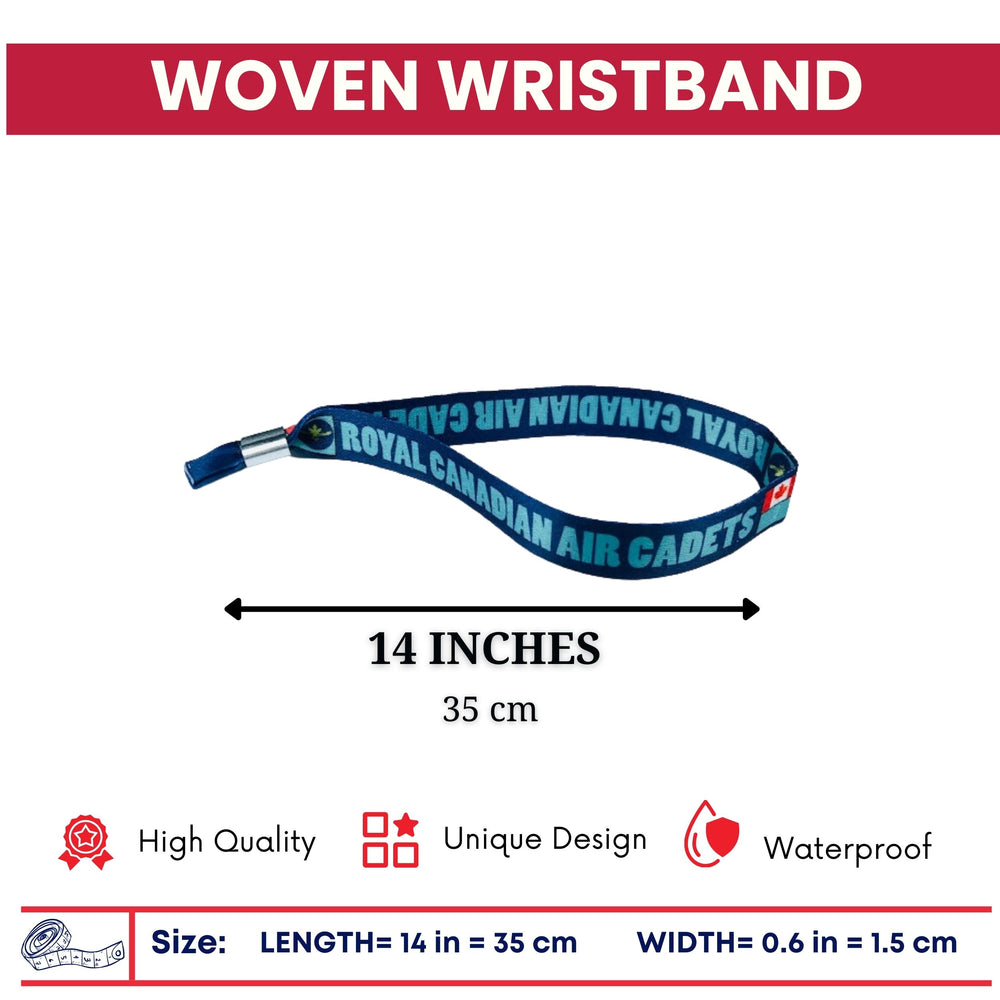 Woven Wristband - Flag Royal Canadian Air Cadets - Canadá - P1479