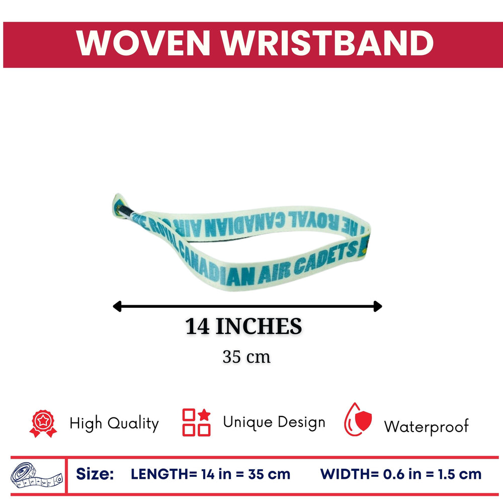 Woven Wristband - Flag Royal Canadian Air Cadets - Canadá - P1481