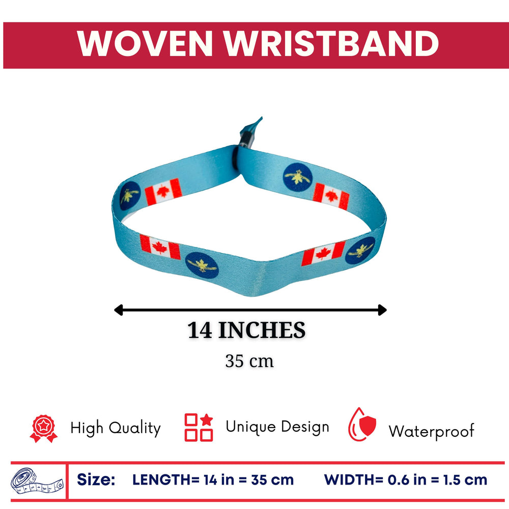 Woven Wristband - Flag Royal Canadian Air Cadets - Canadá - P1543