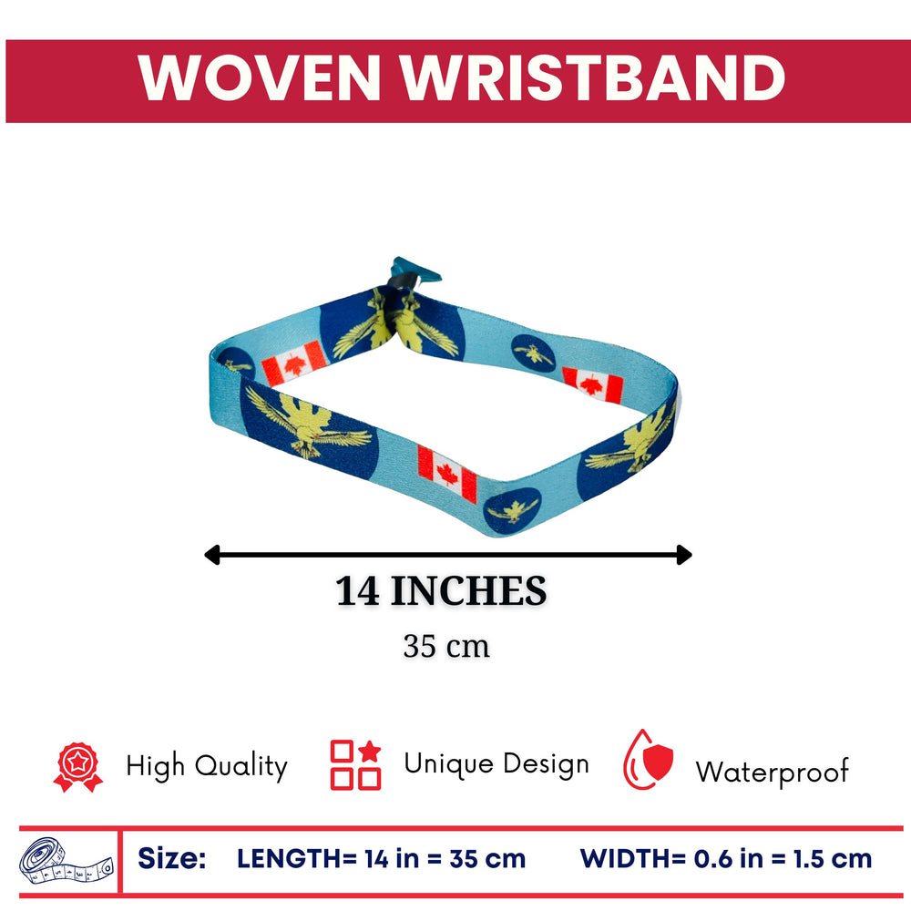 Woven Wristband - Flag Royal Canadian Air Cadets - Canadá - P1544