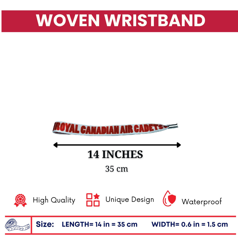 Woven Wristband – Flag Royal Canadian Air Cadets – Canadá – P1428