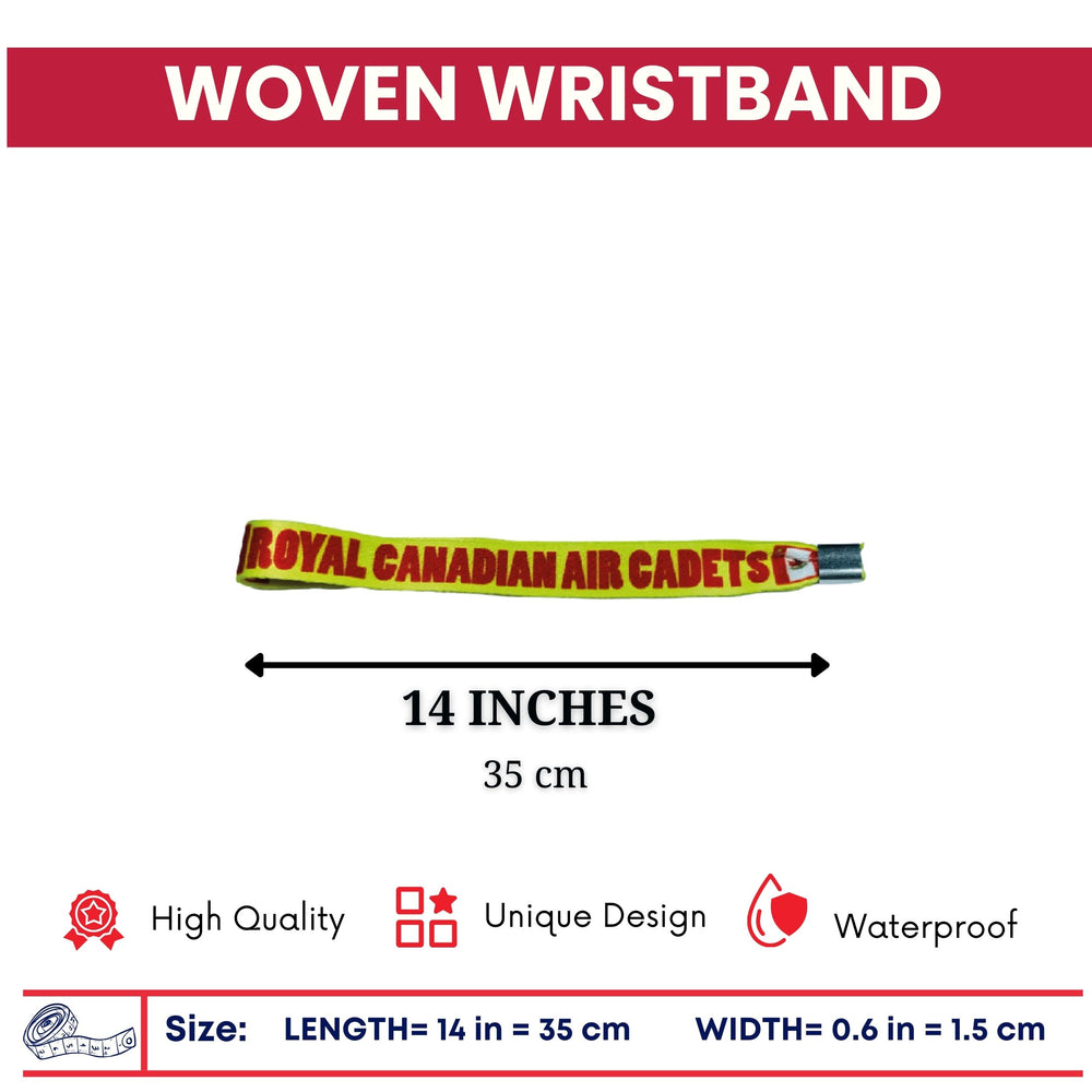 Woven Wristband - Flag Royal Canadian Air Cadets – Canadá – P1430