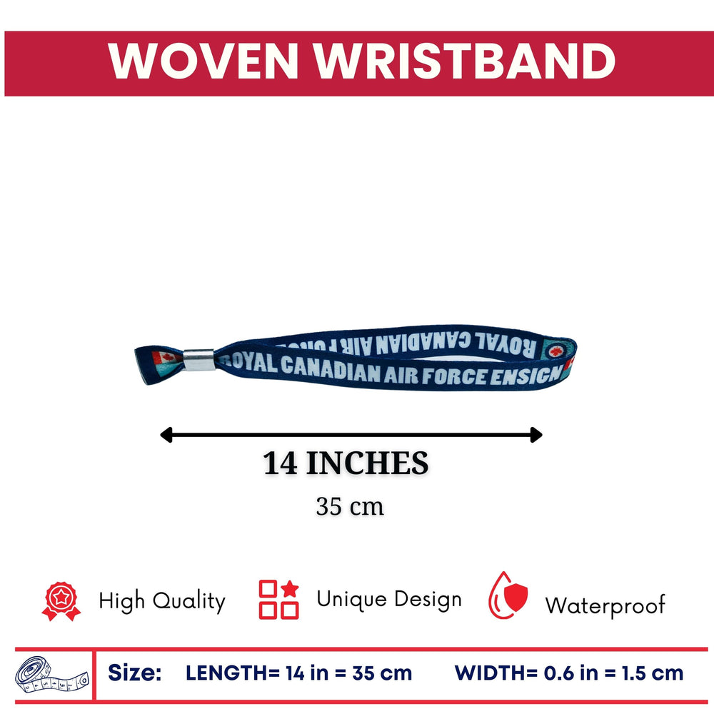 Woven Wristband - Flag Royal Canadian Air Force Ensign – Canadá - P1421