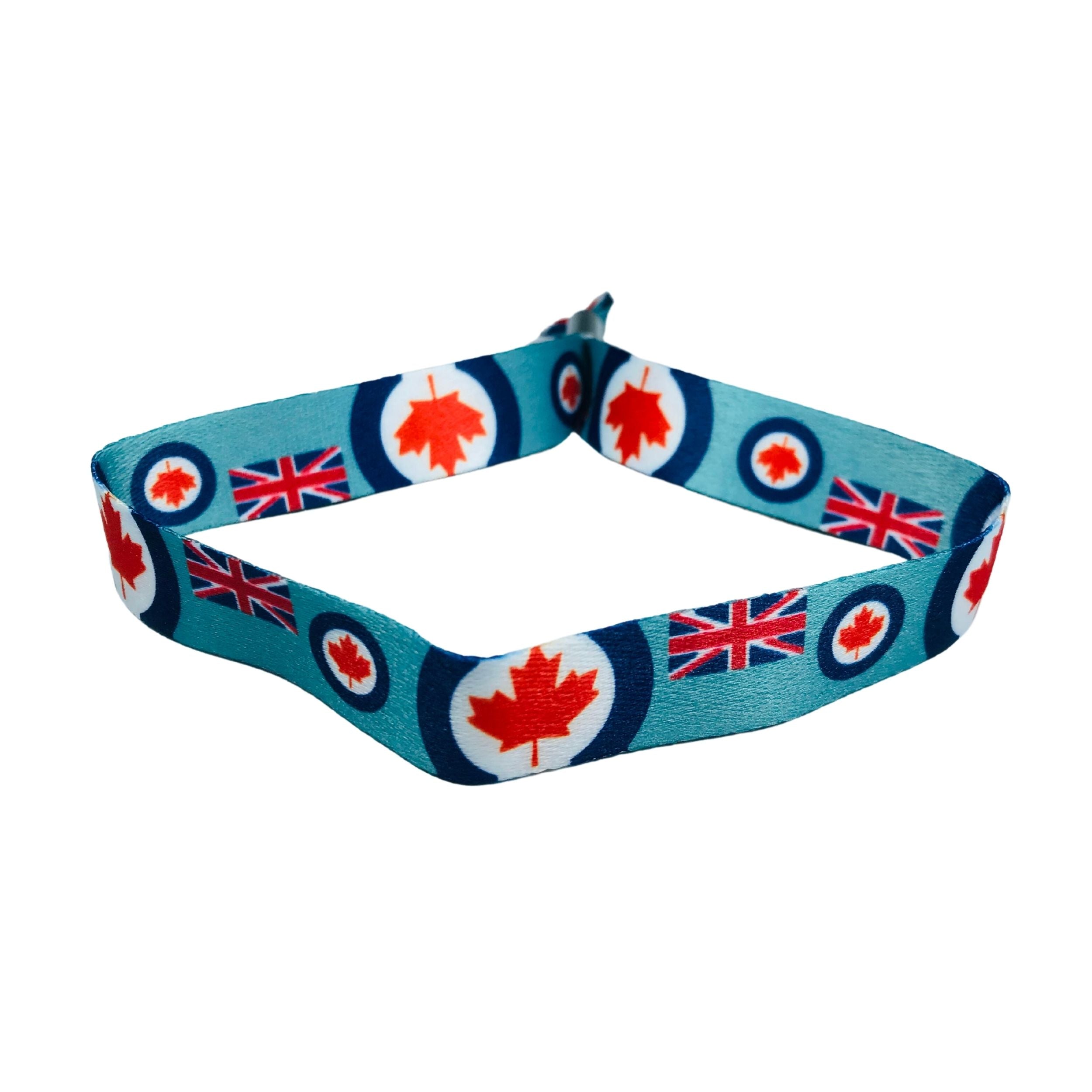 Woven Wristband - Flag Royal Canadian Air Force Ensign – Canadá - P1422