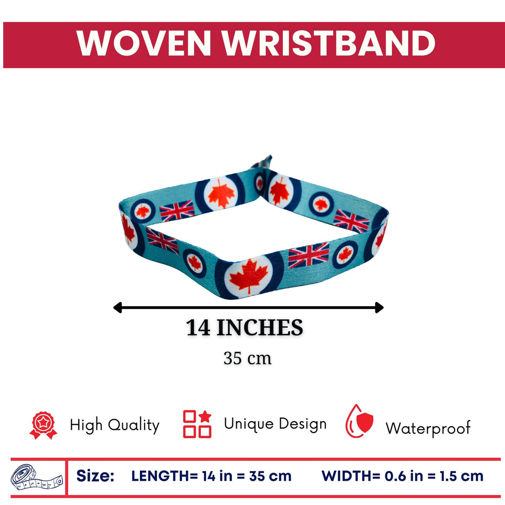 Woven Wristband - Flag Royal Canadian Air Force Ensign – Canadá - P1422