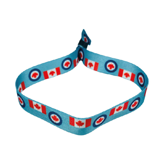 Woven Wristband – Flag Royal Canadian Air Force Ensign – Canadá – P1419