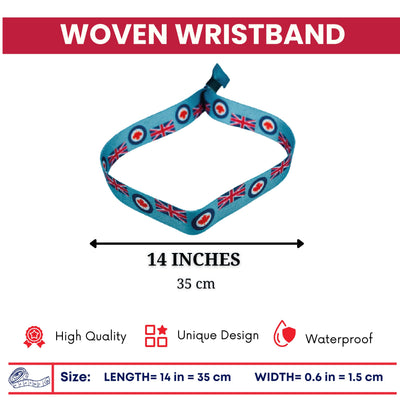 Woven Wristband – Flag Royal Canadian Air Force Ensign – Canadá – P1423