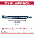 Woven Wristband – Flag Royal Canadian Air Force Ensign – Canadá – P1424