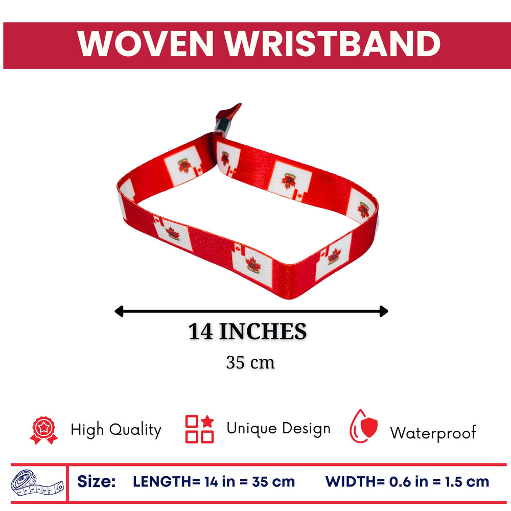 Woven Wristband - Flag Royal Canadian Army Cadets - Canadá - P1548