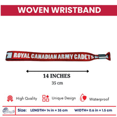 Woven Wristband – Flag Royal Canadian Army Cadets – Canadá – P1434