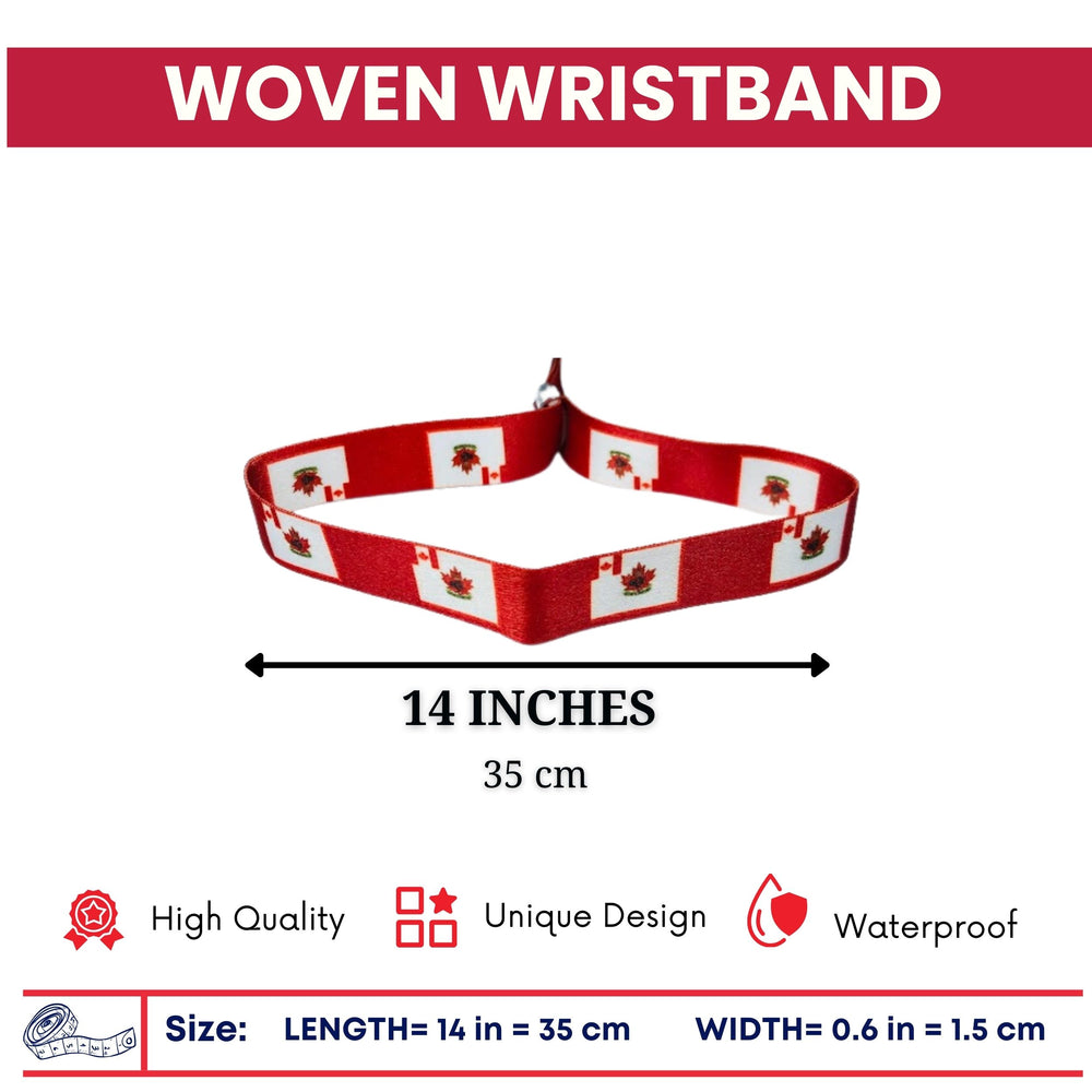 Woven Wristband - Flag Royal Canadian Cadets - Canadá - P1482