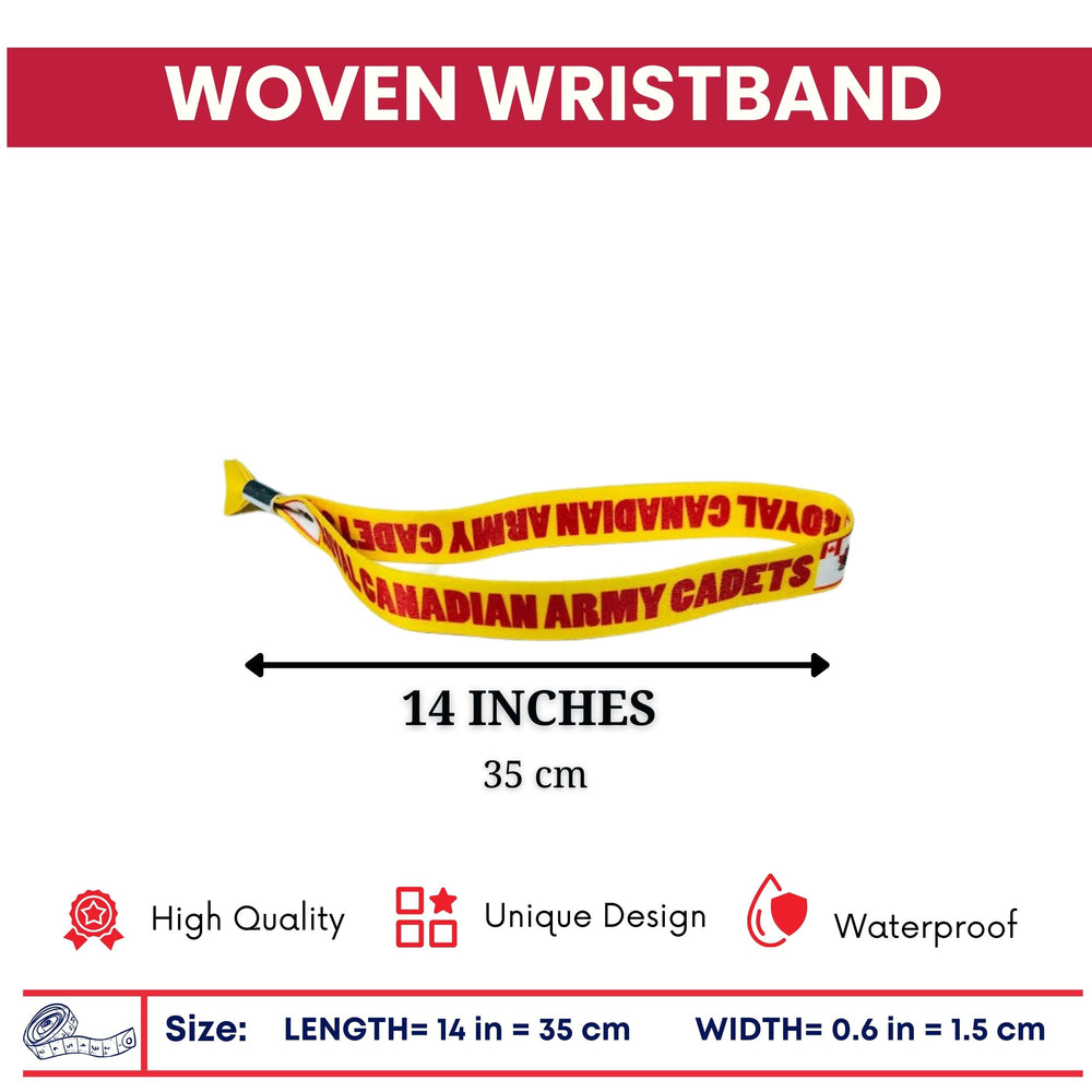 Woven Wristband - Flag Royal Canadian Cadets - Canadá - P1483