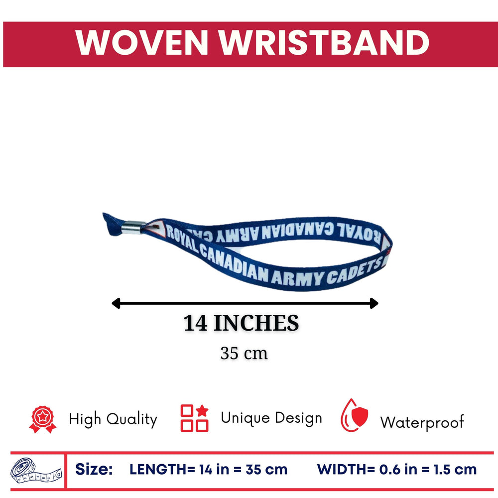 Woven Wristband - Flag Royal Canadian Cadets - Canadá - P1485